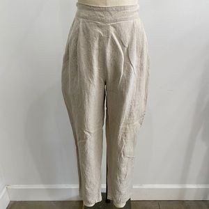 7115 by SZEKI Tapered Linen Trouser